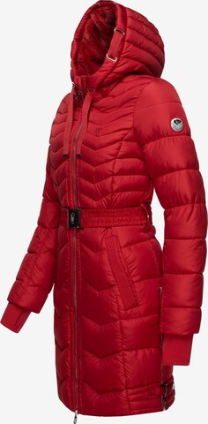 NAVAHOO Winter Coat 'Alpenveilchen' in Red