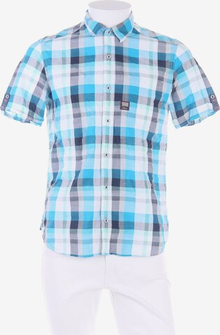 s.Oliver Button Up Shirt in S in Blue: front