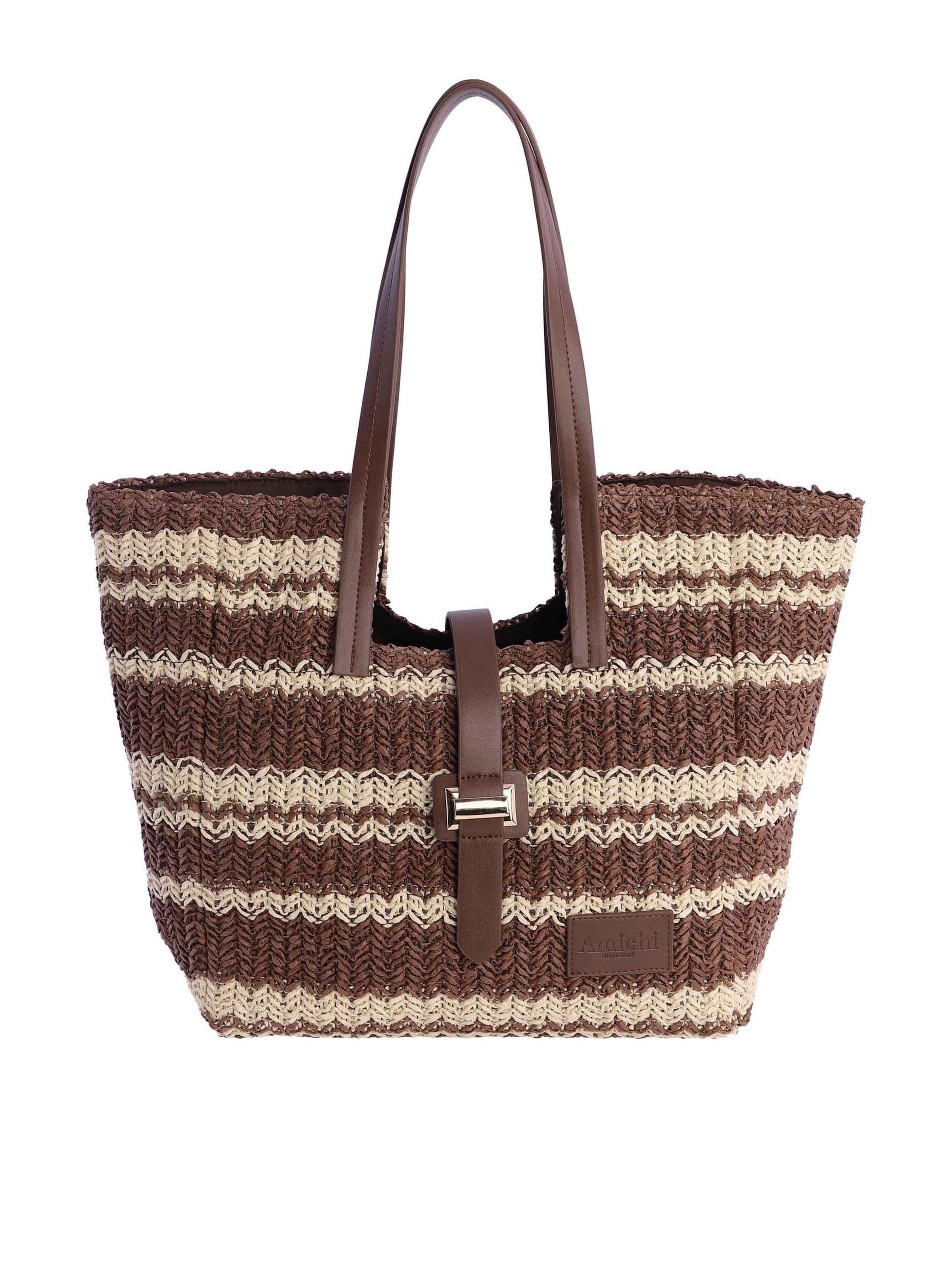 Amichi - Shopper 'Raline' en marrón: frente
