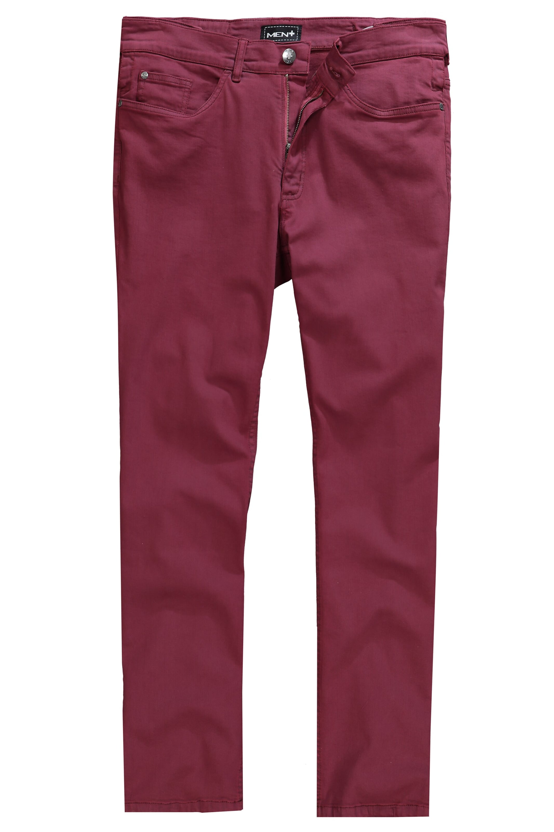 Men Plus Regular Jeans in Red: front