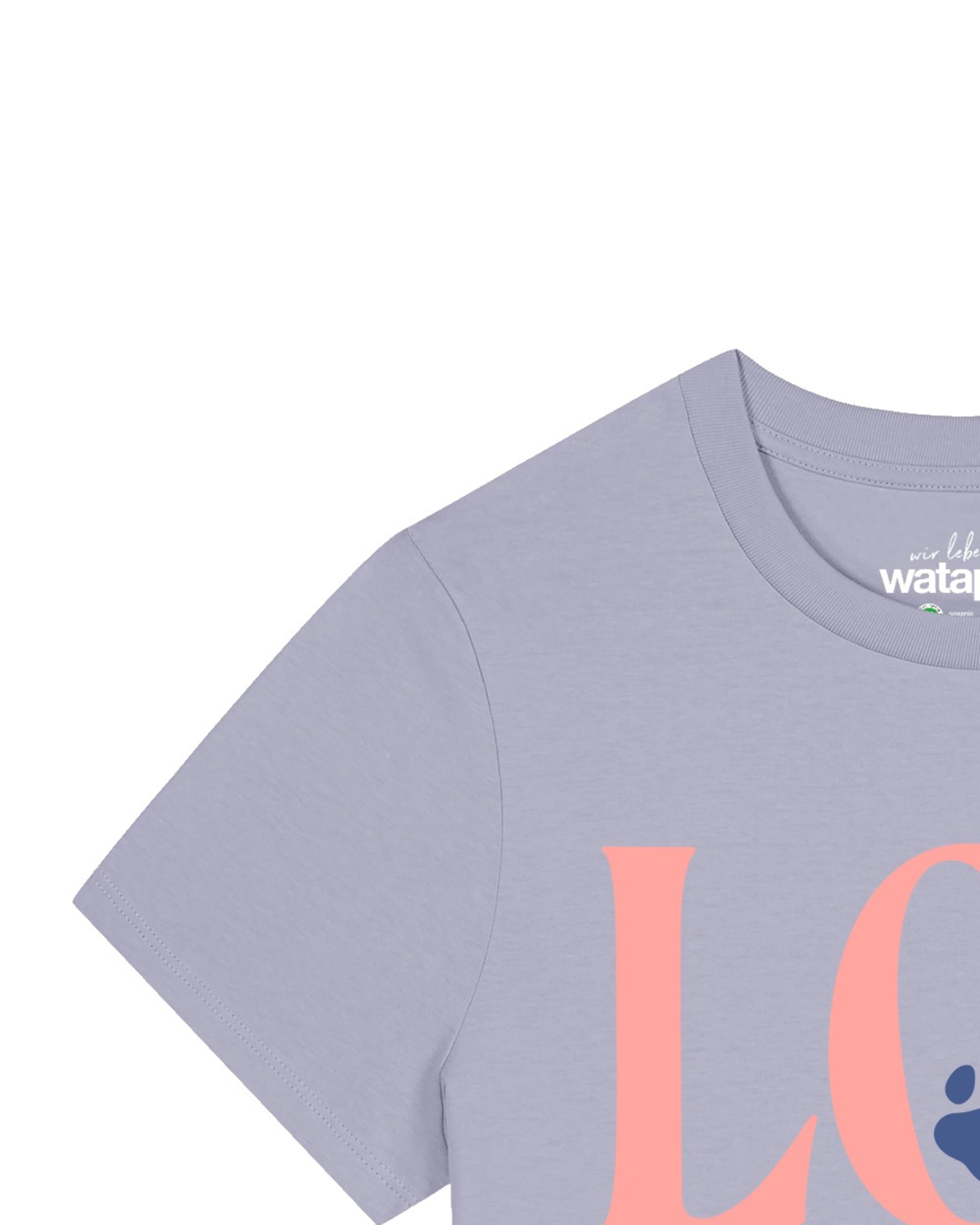 T-shirt 'Pfotenliebe' Watapparel en violet