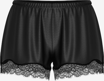 Pantalon de pyjama 'Pure Shine Lace' Mey en noir : devant