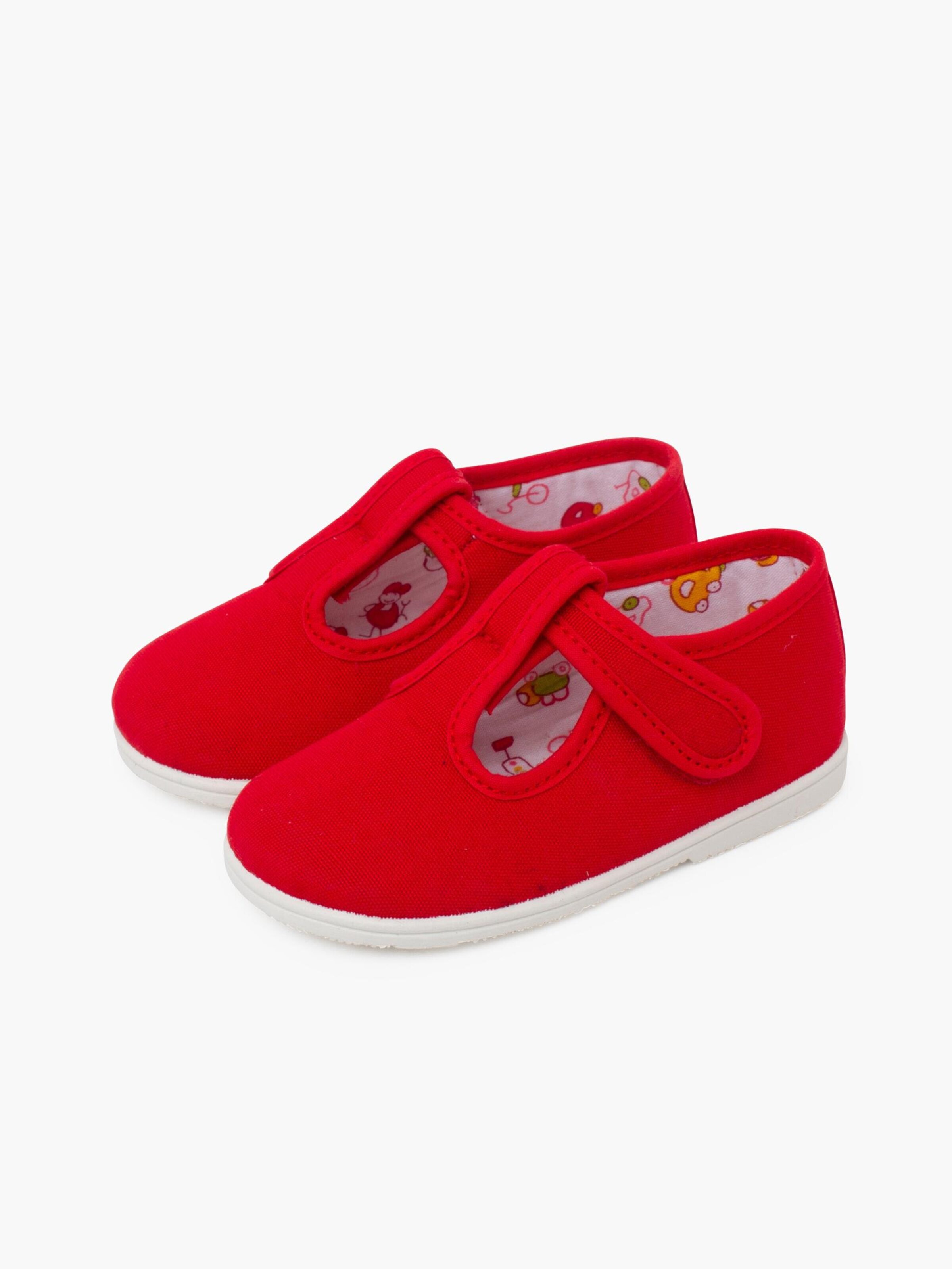 Pisamonas - Sapato de primeiros passos em vermelho