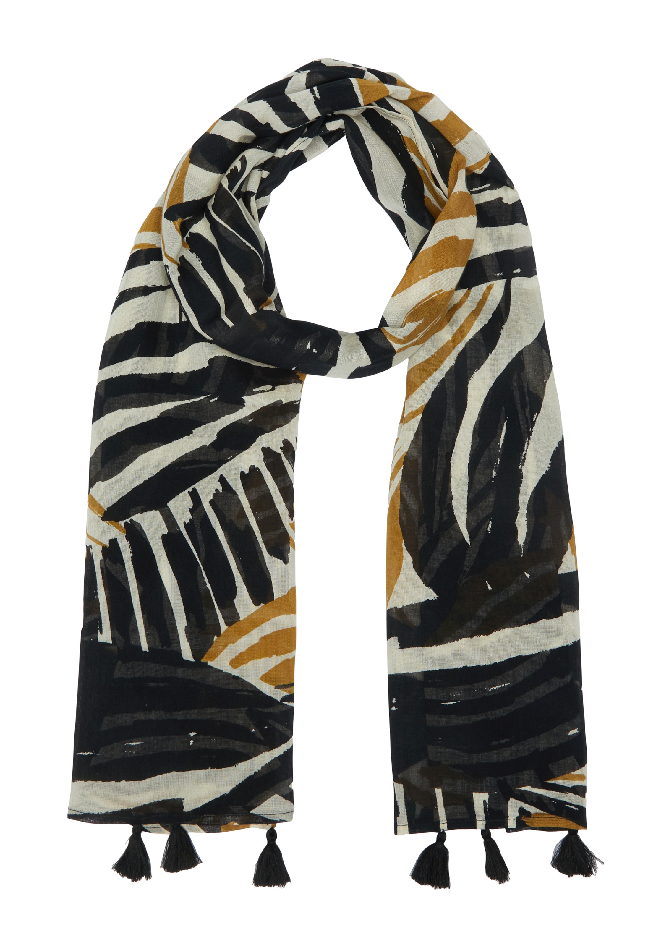 s.Oliver Scarf in Black: front
