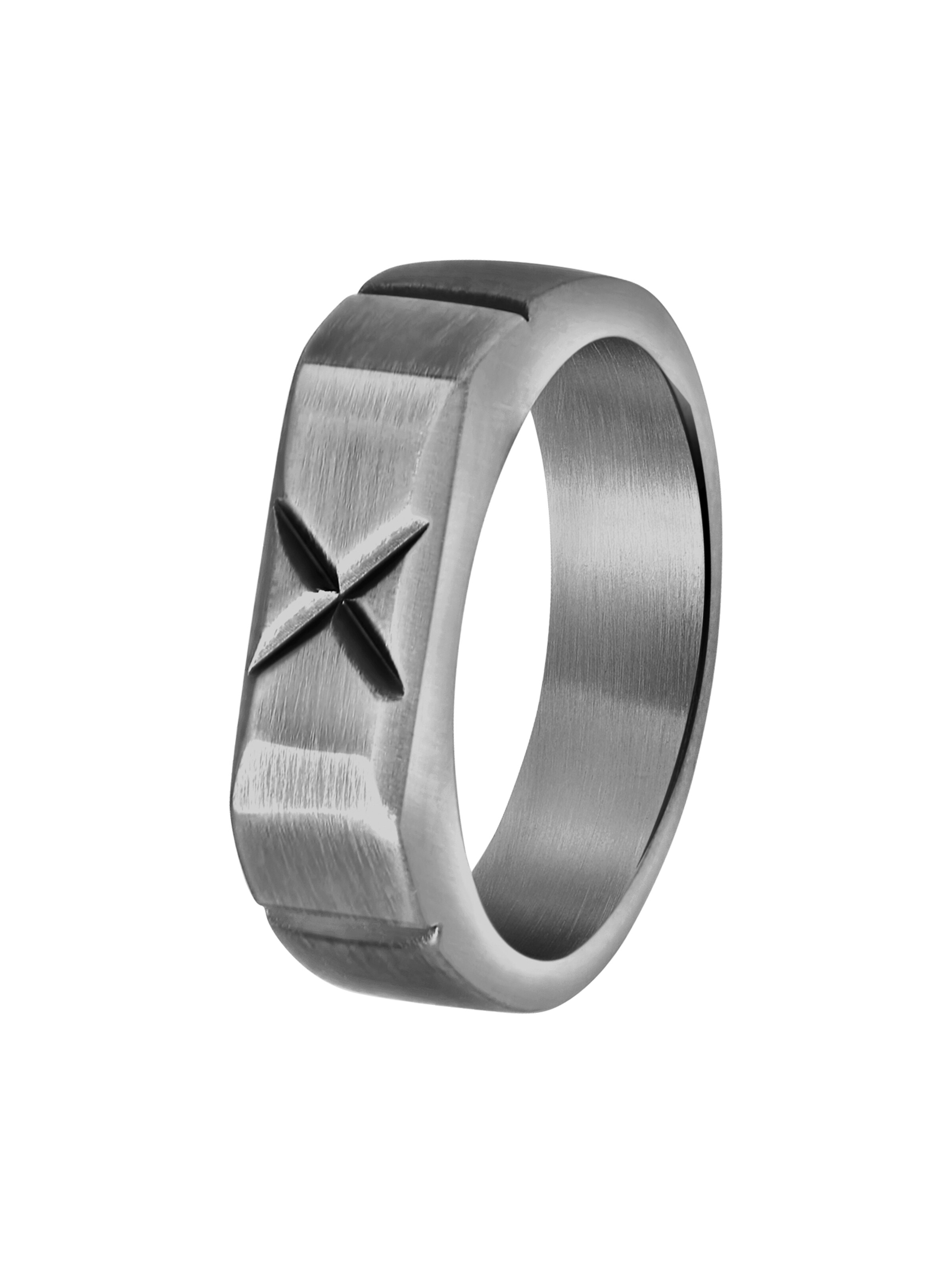 Lucardi Ring in Silber: Vorderseite