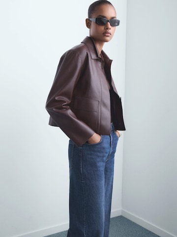 MANGO Wide leg Jeans 'ELISE' in Blauw
