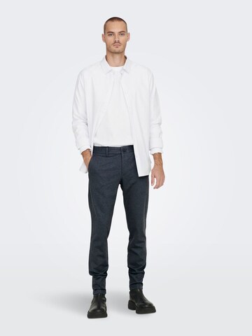 Only & Sons Slim fit Chino Pants 'Mark' in Blue