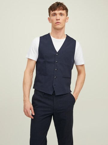 Gilet de costume 'Franco' JACK & JONES en bleu : devant