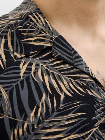 JACK & JONES Классический крой Рубашка 'JJEJeff Tropical' в Черный
