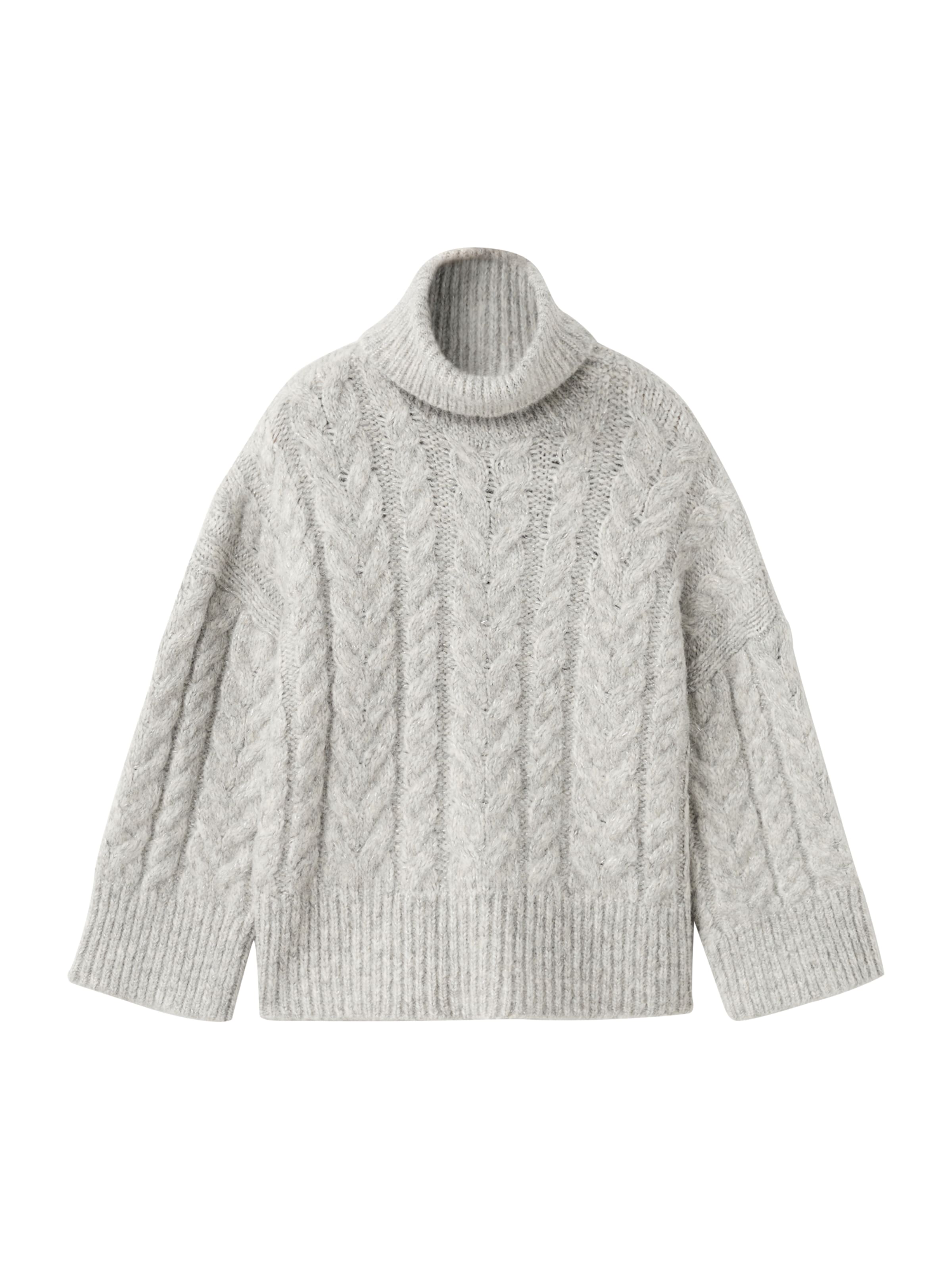 MANGO KIDS Пуловер 'Aspenl' в сиво: отпред