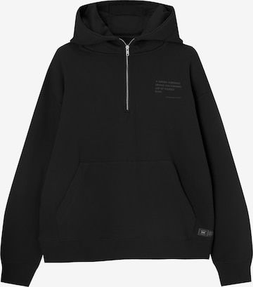 Pull&Bear Sweatshirt in Schwarz: predná strana