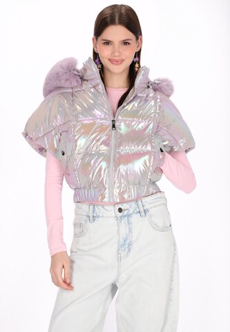 Gilet MYMO en violet : devant