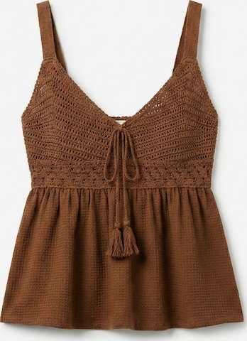 Tops en tricot Springfield en marron : devant