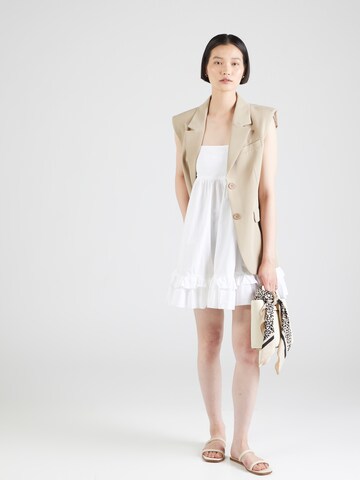 Robe 'Rosella' WEEKDAY en blanc