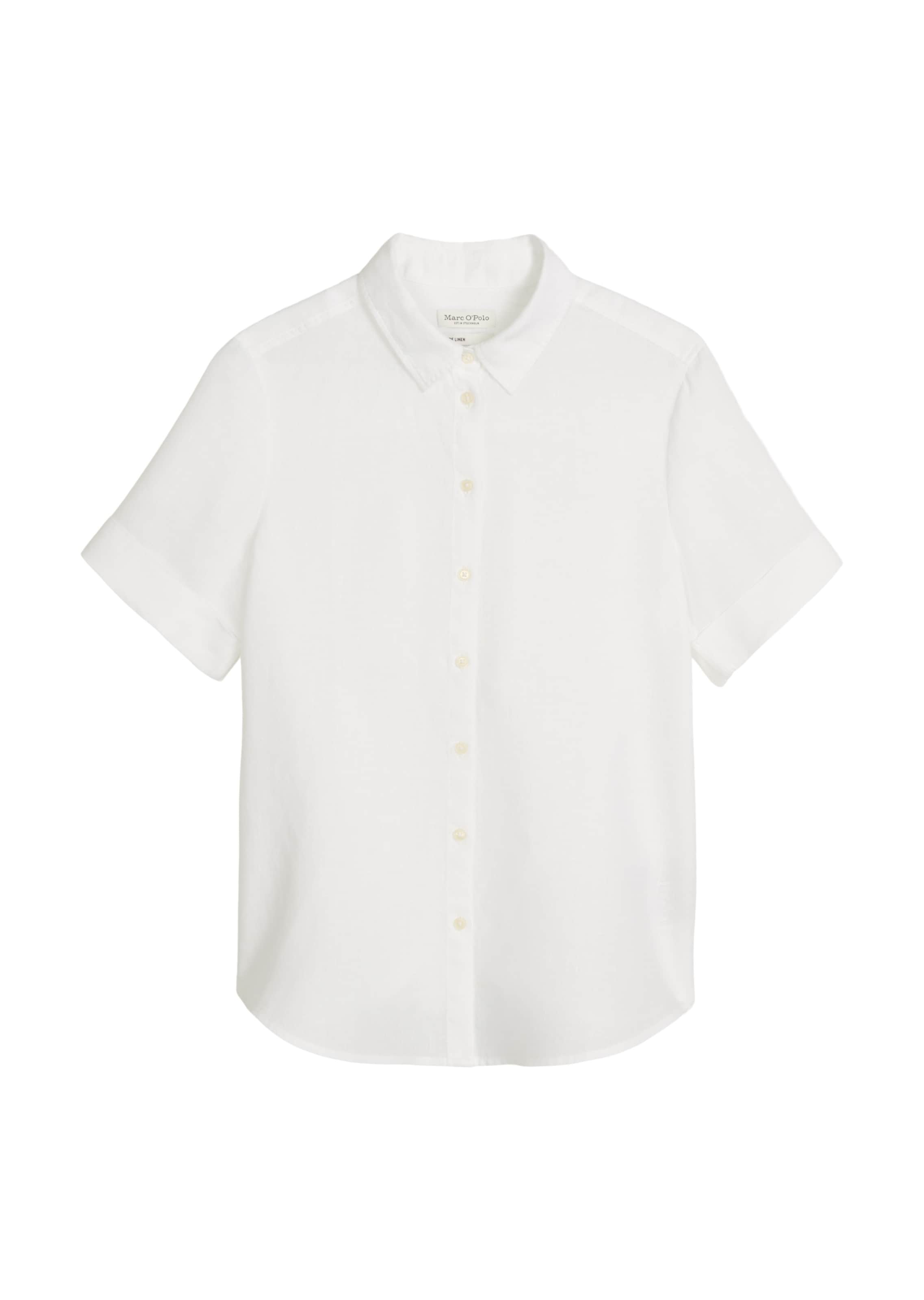 Marc O'Polo Blouse in Wit: voorkant