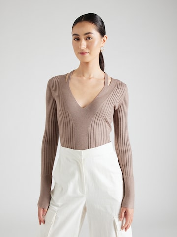 GUESS Pullover 'ALINE' in Beige: predná strana