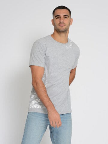 NASSAU Beach Club Shirt ' NB231042 ' in Grey: front