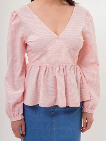FRESHLIONS Blouse 'Brielle' in Roze