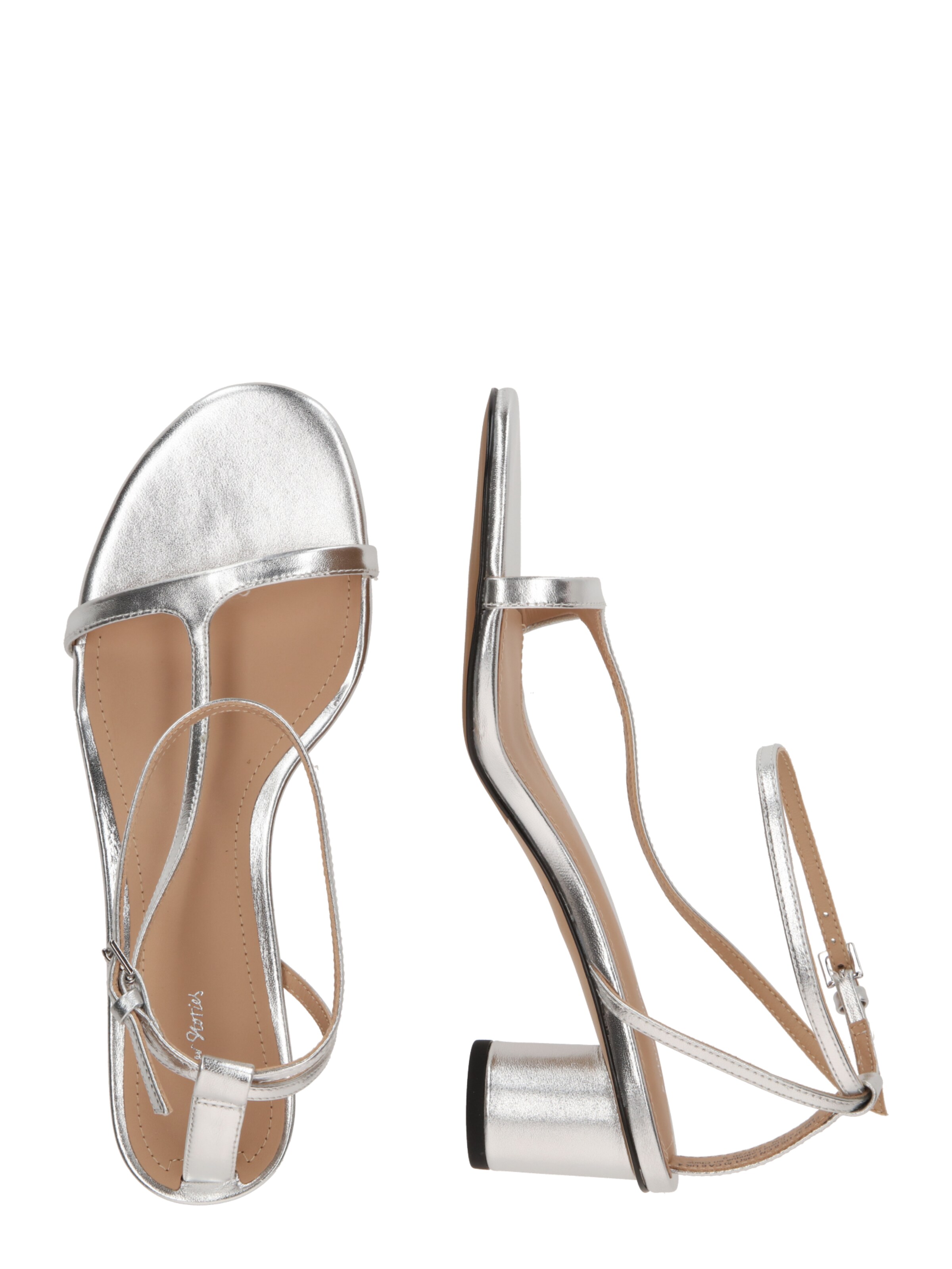 & Other Stories Σανδάλι με λουράκια σε ασημί