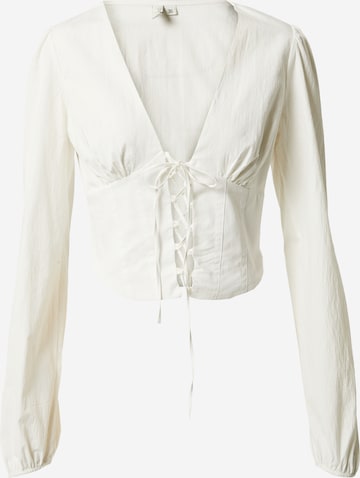 NLY by Nelly Blouse in Wit: voorkant