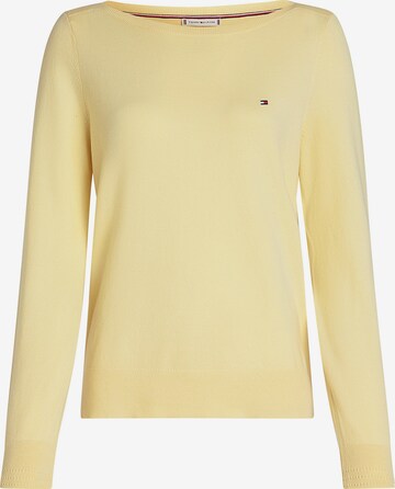 Pull-over TOMMY HILFIGER en jaune : devant