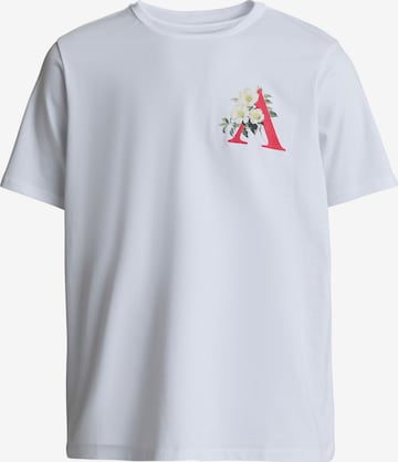 Maglietta 'Pentolo' di Alessandro Zavetti in bianco: frontale