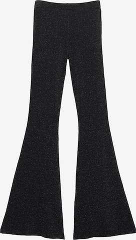 Pull&Bear Flared Trousers in Black: front