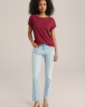 T-shirt WE Fashion en rouge