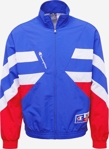 Champion Authentic Athletic Apparel Tussenjas in Blauw: voorkant