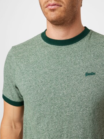 Superdry Shirt 'Ringer' in Green