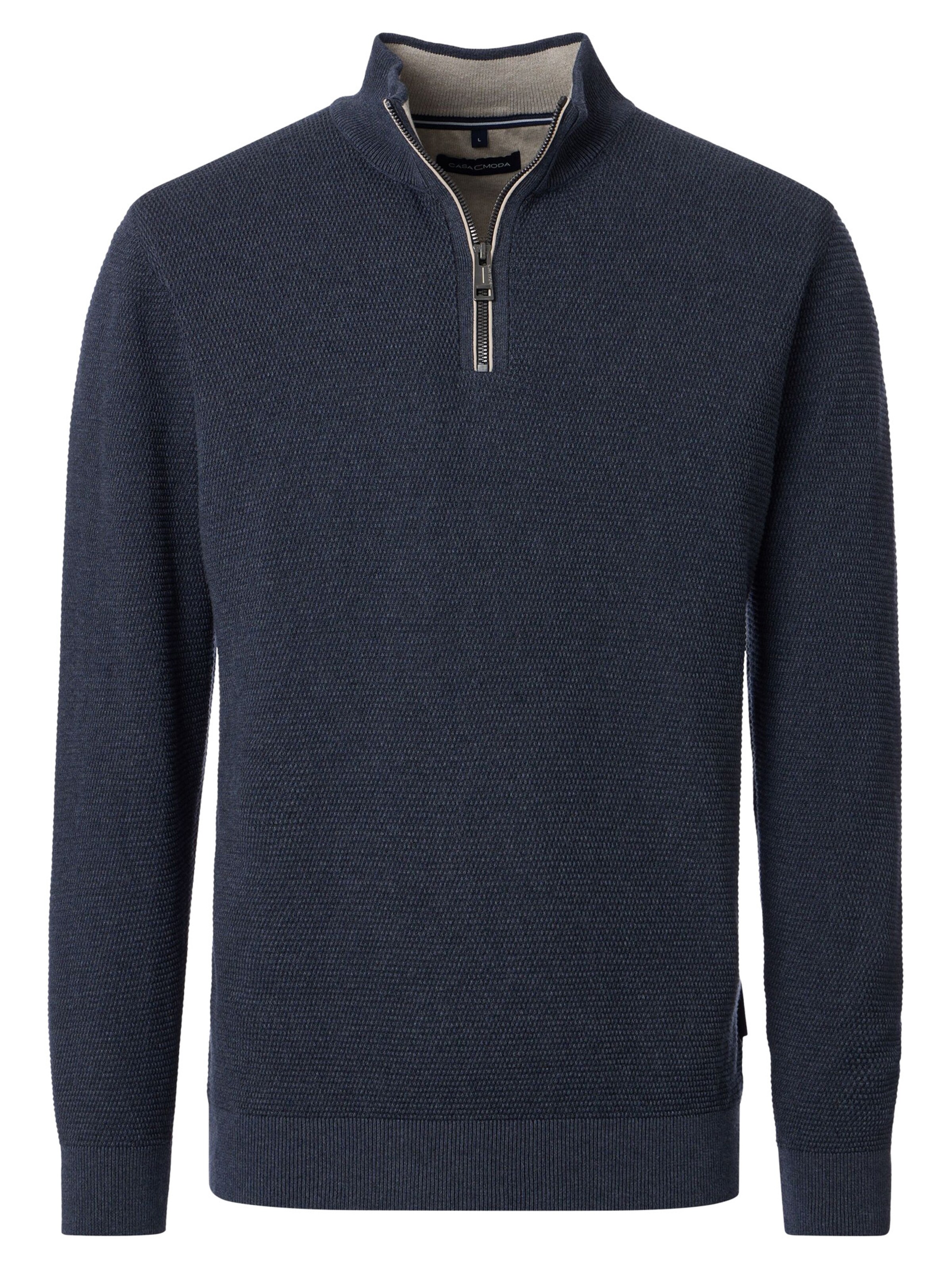 CASAMODA Pullover 'Basic'‌‌‌‌ in Blau: Vorderseite