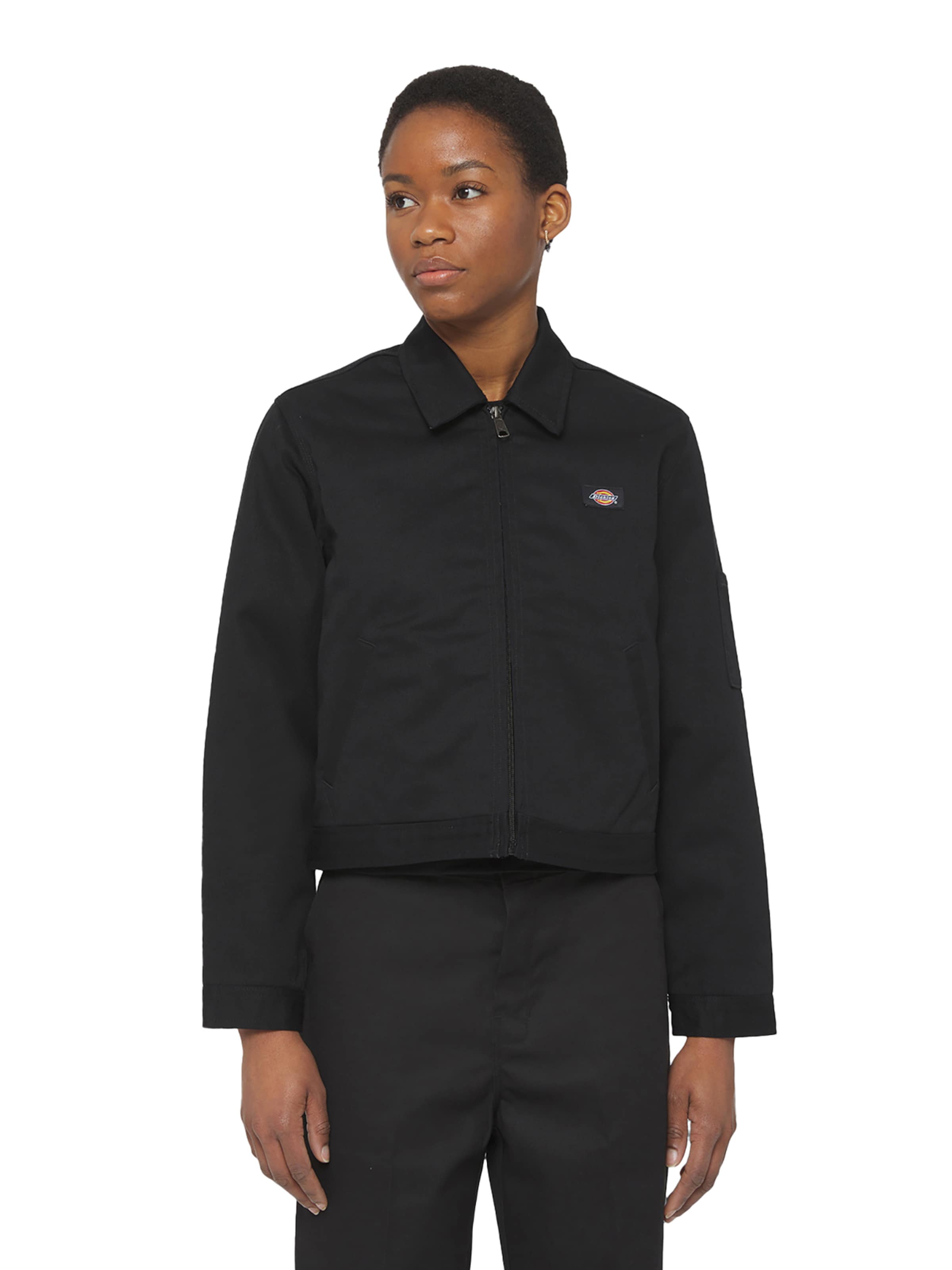 DICKIES Přechodná bunda – černá: přední strana