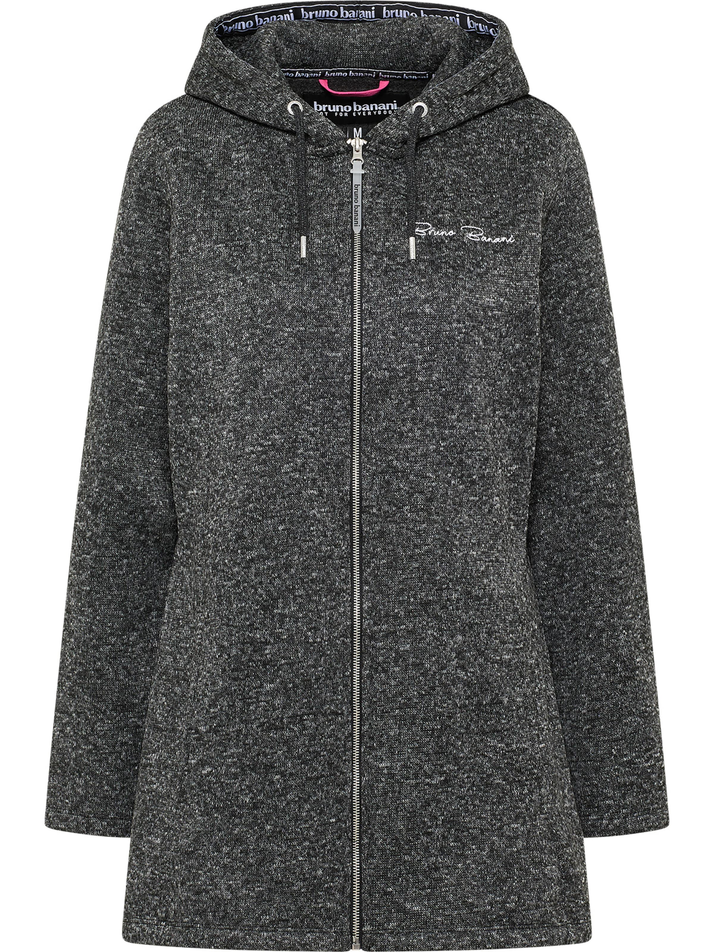 Bruno Banani Strickjacke 'Blevins' in Schwarz: Vorderseite