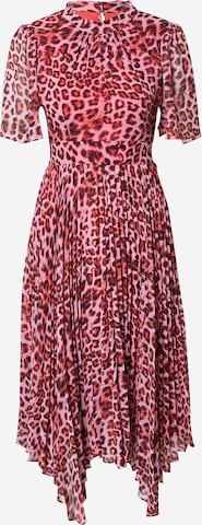 Whistles Cocktail Dress 'JUNGLE CHEETAH' in Pink: front