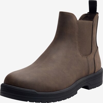 Pull&Bear Chelsea Boots i mørkebrun, Produktvisning