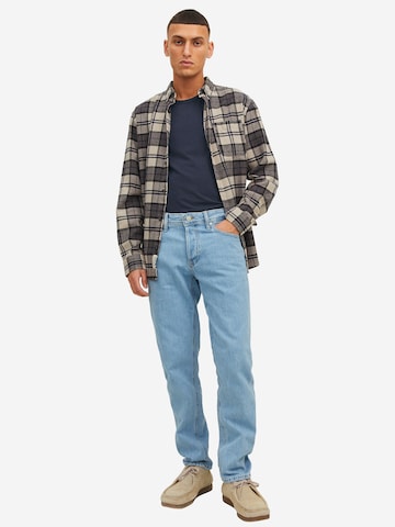 JACK & JONES Shirt 'Basic' in Grey