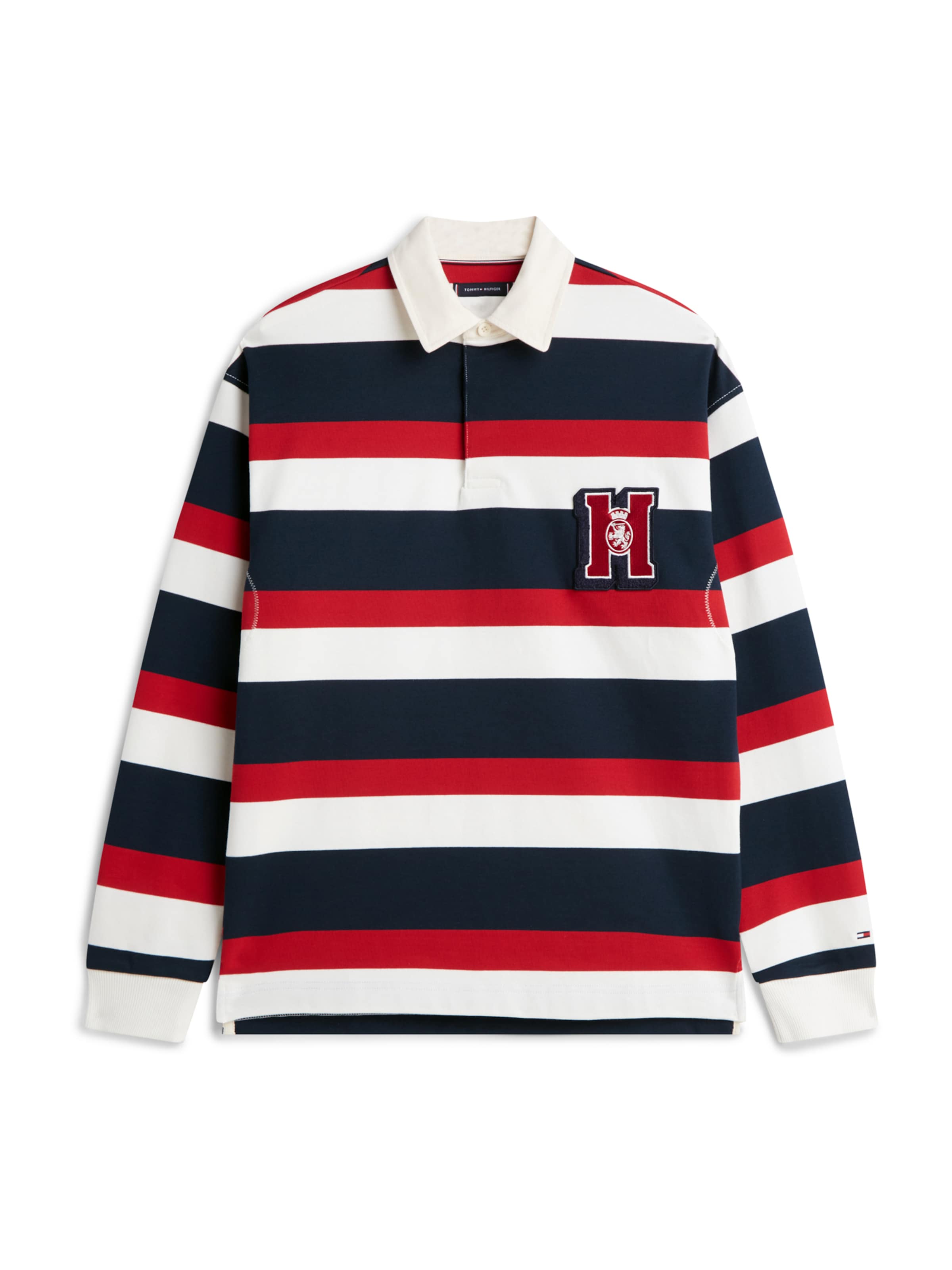 TOMMY HILFIGER Shirt in Ecru / Marine blue / Red, Item view