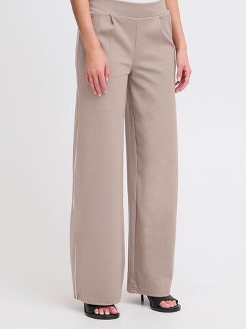 ICHI - Pierna ancha Pantalón 'Kate' en rosa