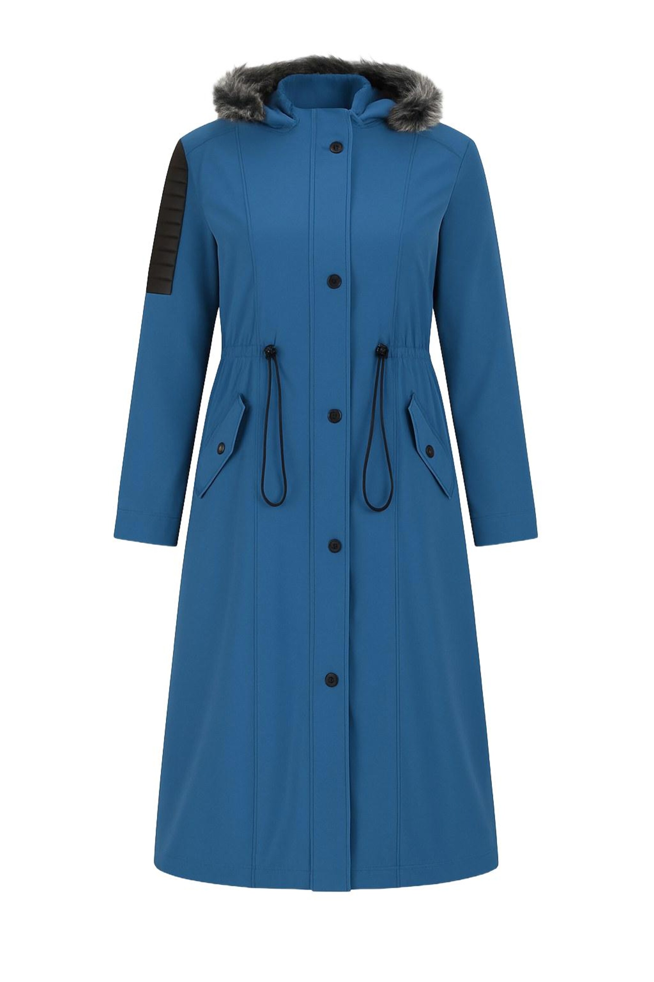 MODAMIHRAM Between-seasons parka in Blue: front