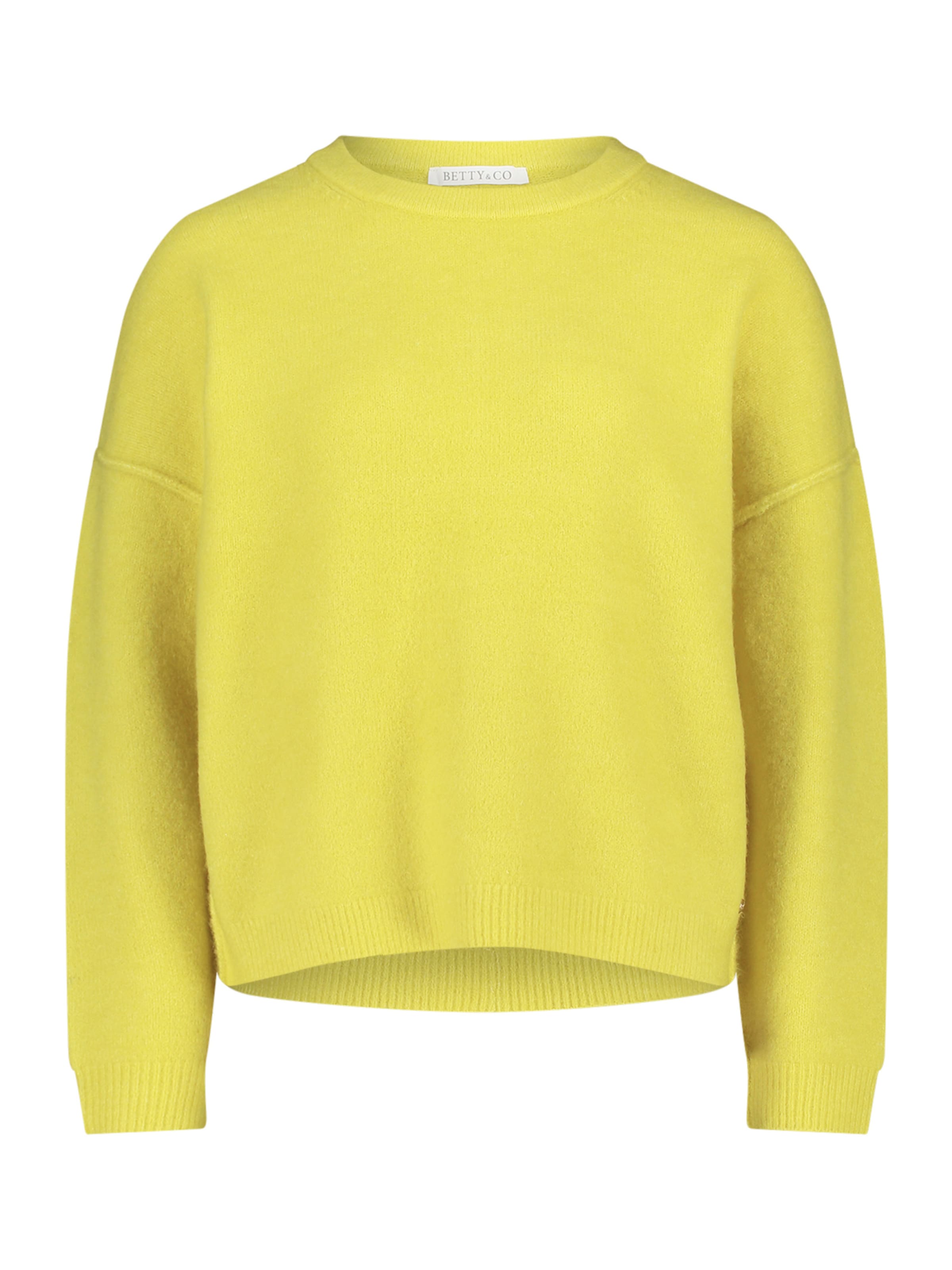 Pull-over Betty & Co en jaune : devant
