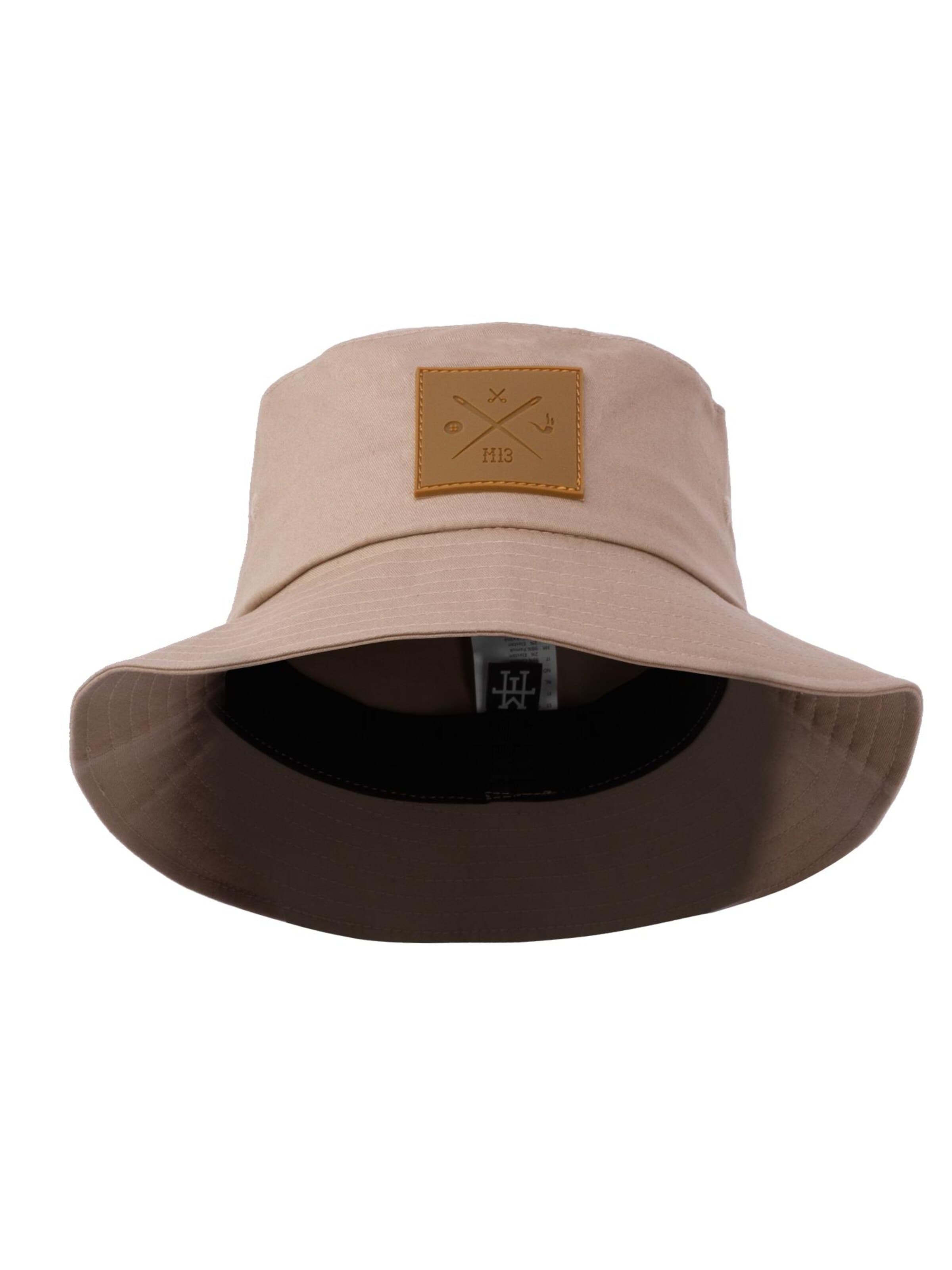 Manufaktur13 Beanie 'Bucket' in Beige: front