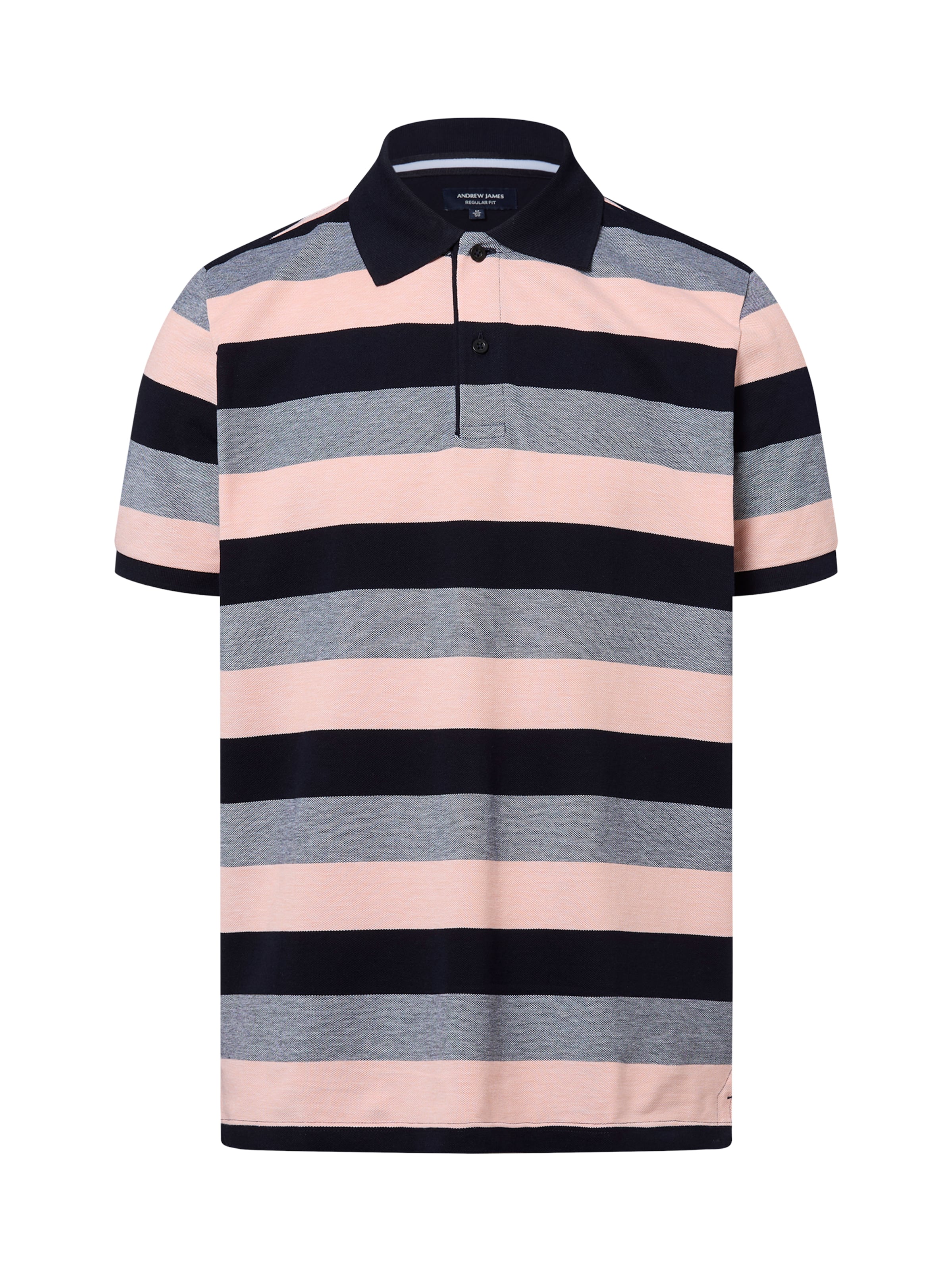 Andrew James Poloshirt in Grau: Vorderseite