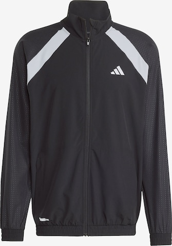 ADIDAS PERFORMANCE Спортивная куртка 'Tech App' в Черный: спереди