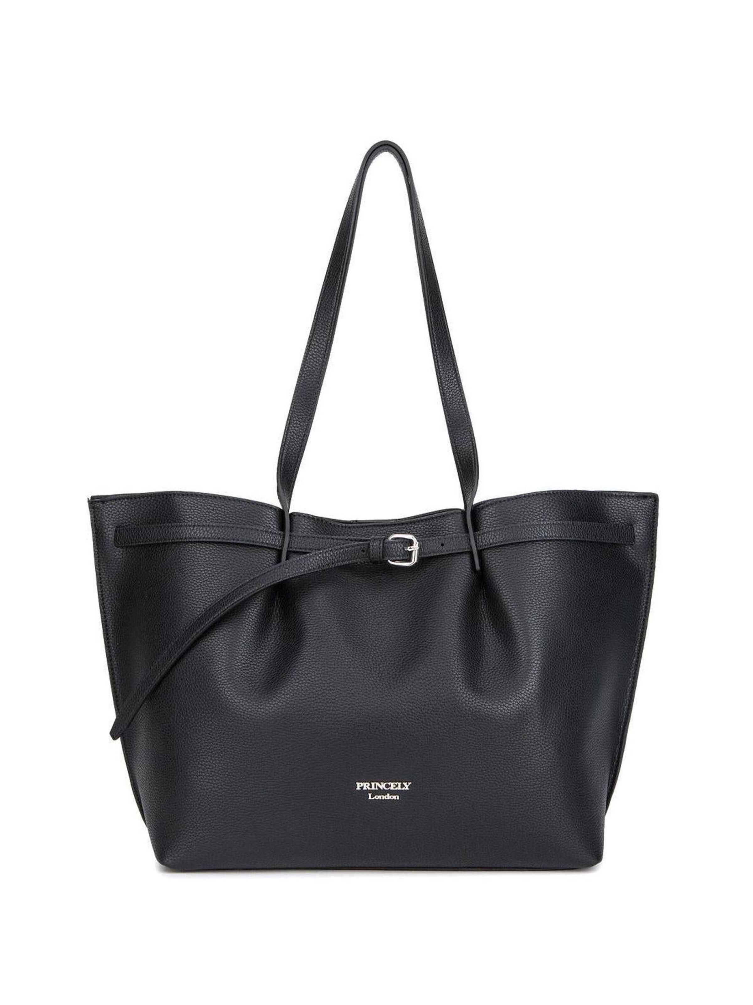 Cabas 'Nicola' Princely London en noir : devant