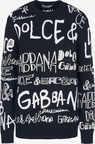 DOLCE & GABBANAPulover 'Dolce & Gabbana Pullover' - crna boja: prednji dio