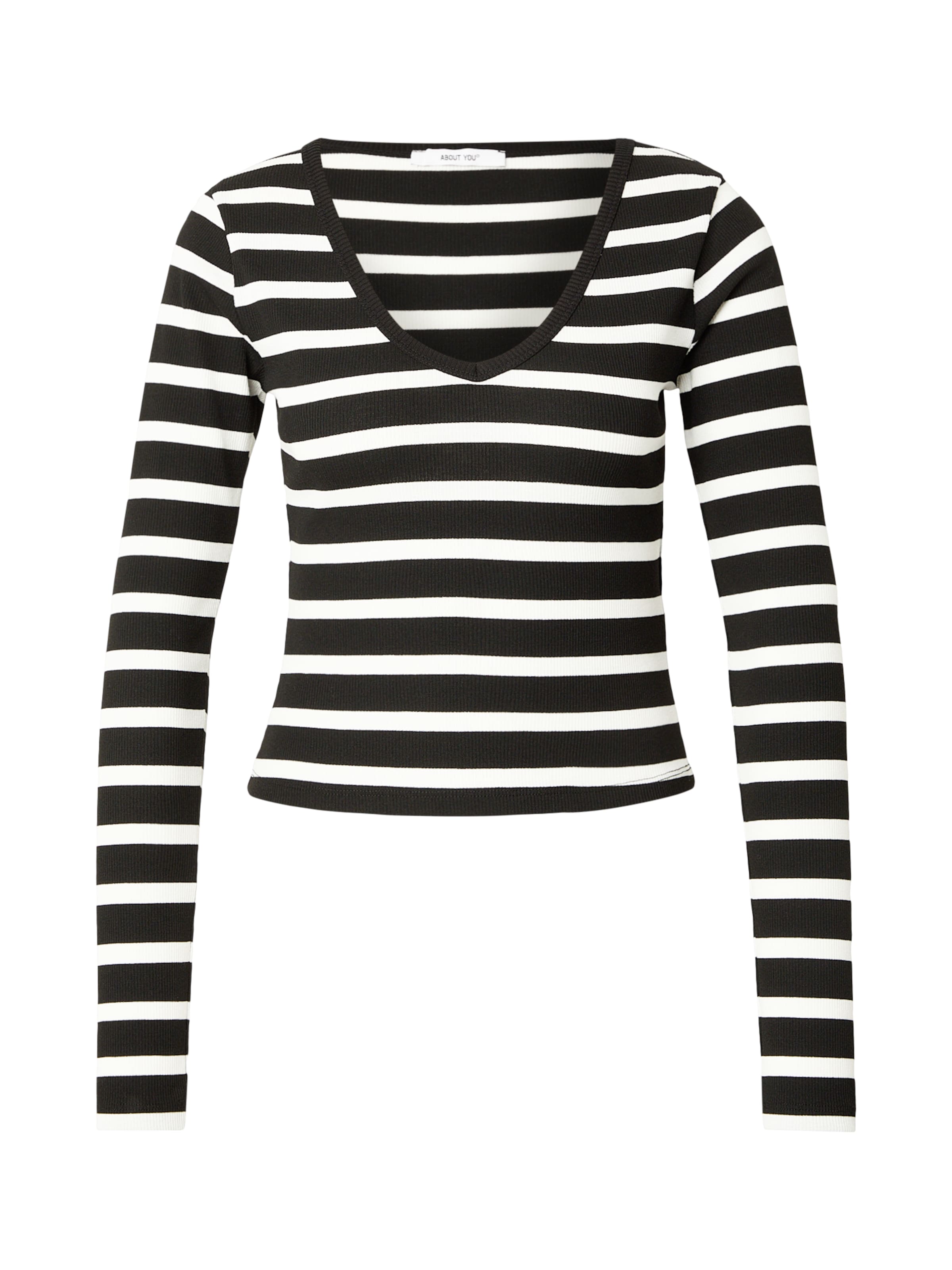 T-shirt 'Cassia' ABOUT YOU en noir : devant