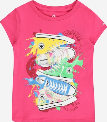 CONVERSE - Camiseta en rosa: frente