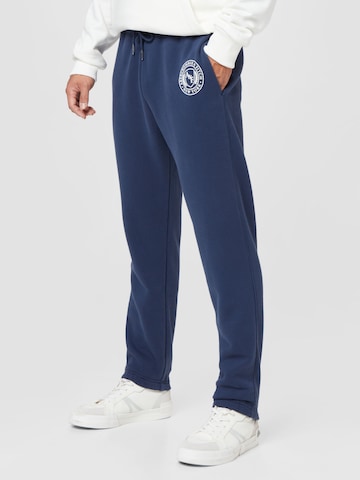 Abercrombie & Fitch Zúžený Kalhoty – modrá: přední strana