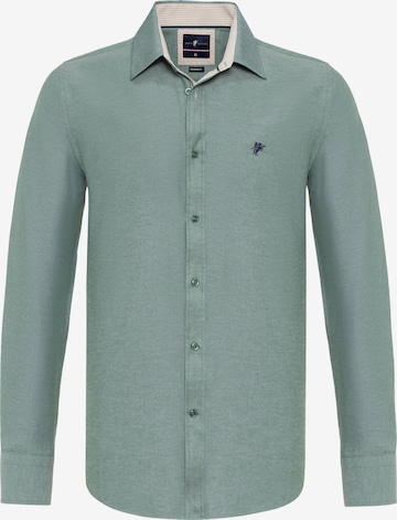 Slim fit Camicia ' BRADLEY ' di DENIM CULTURE in verde: frontale