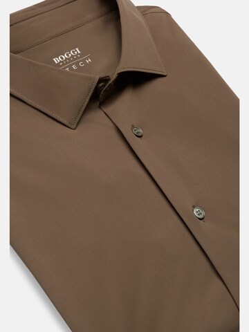 Boggi Milano Regular fit Button Up Shirt in Brown